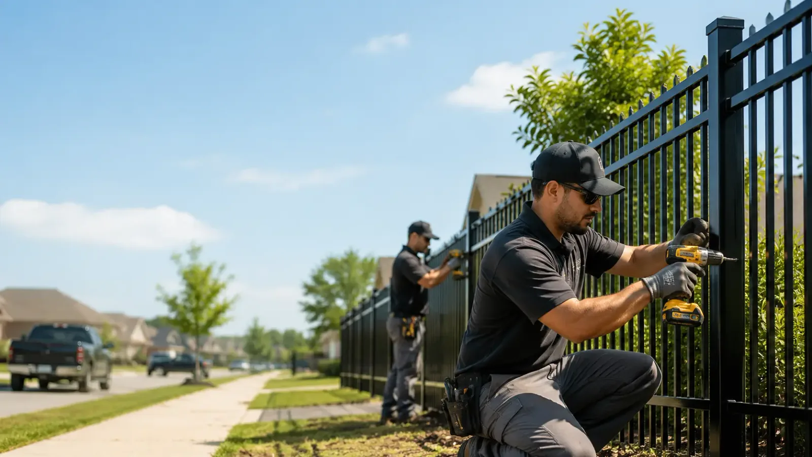 Metal Fence Installation in Carbon, TX